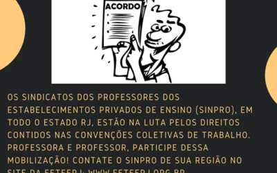 NEGOCIAÇÕES ENTRE FETEERJ, SINPROS E SINEPE RJ CONTINUAM